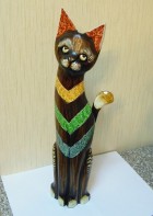 Кошка дерево зеленые полосы